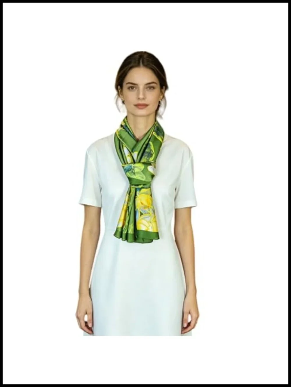Large Silky Fashion Scarf Lightweight Wrap Shawl Sun Protection